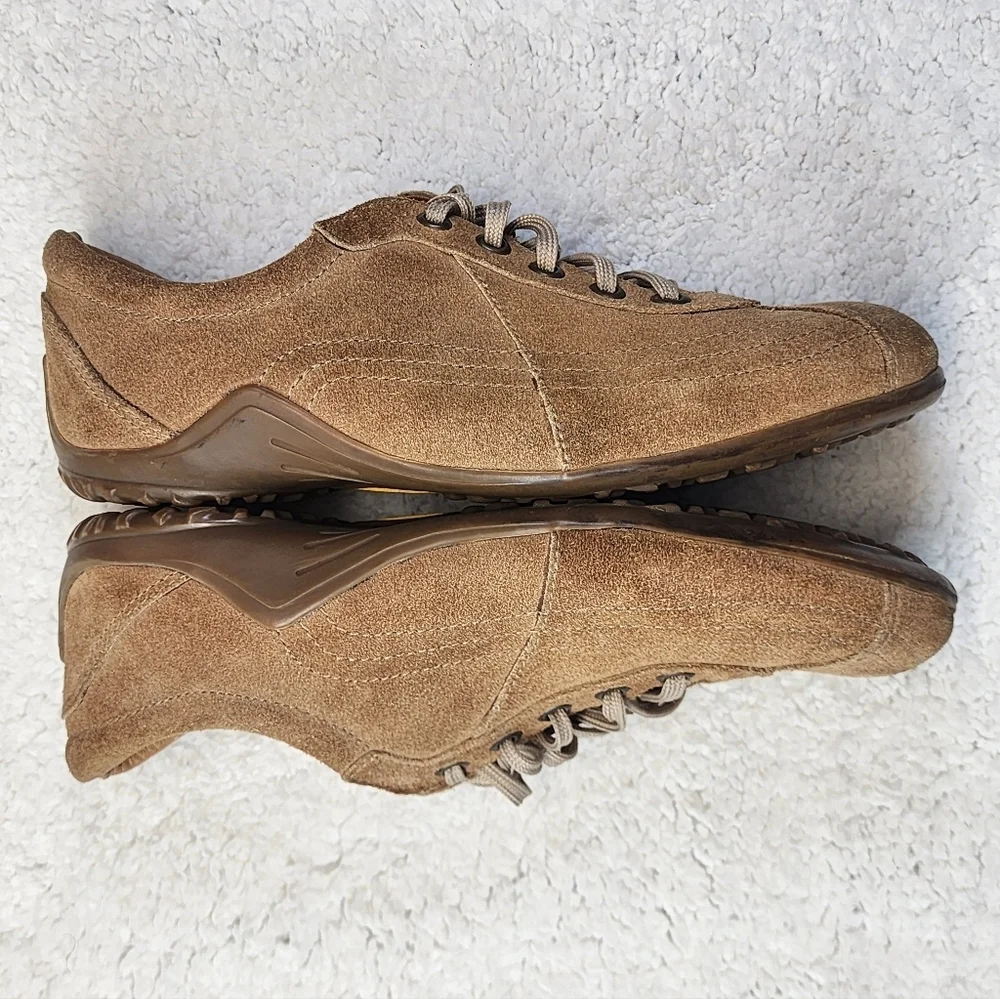 Vibram/Crawford Unisex Shoes in Tan Suede Leather, EUR 39, US Women8.5, Men6.5 - Picture 5 of 9